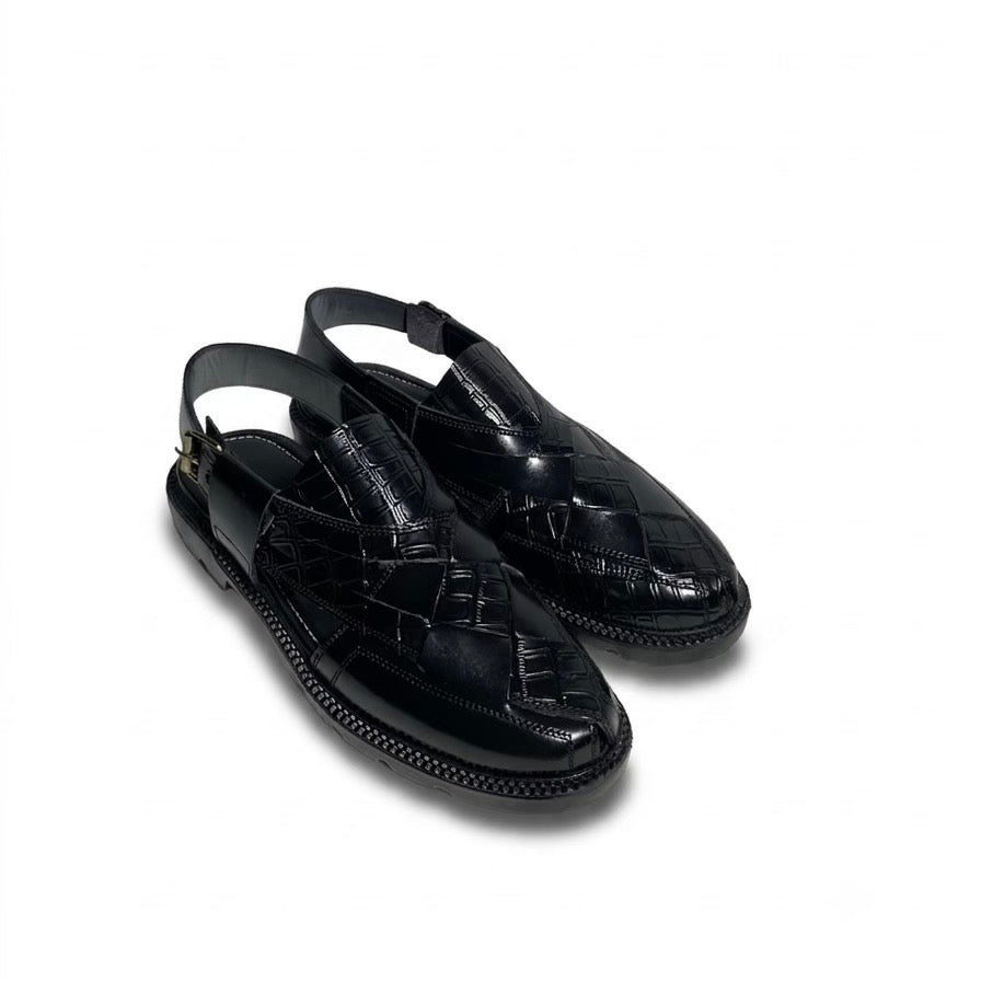 CROCODILE TEXTURED MIDHIGH SOLE PESHAWARI