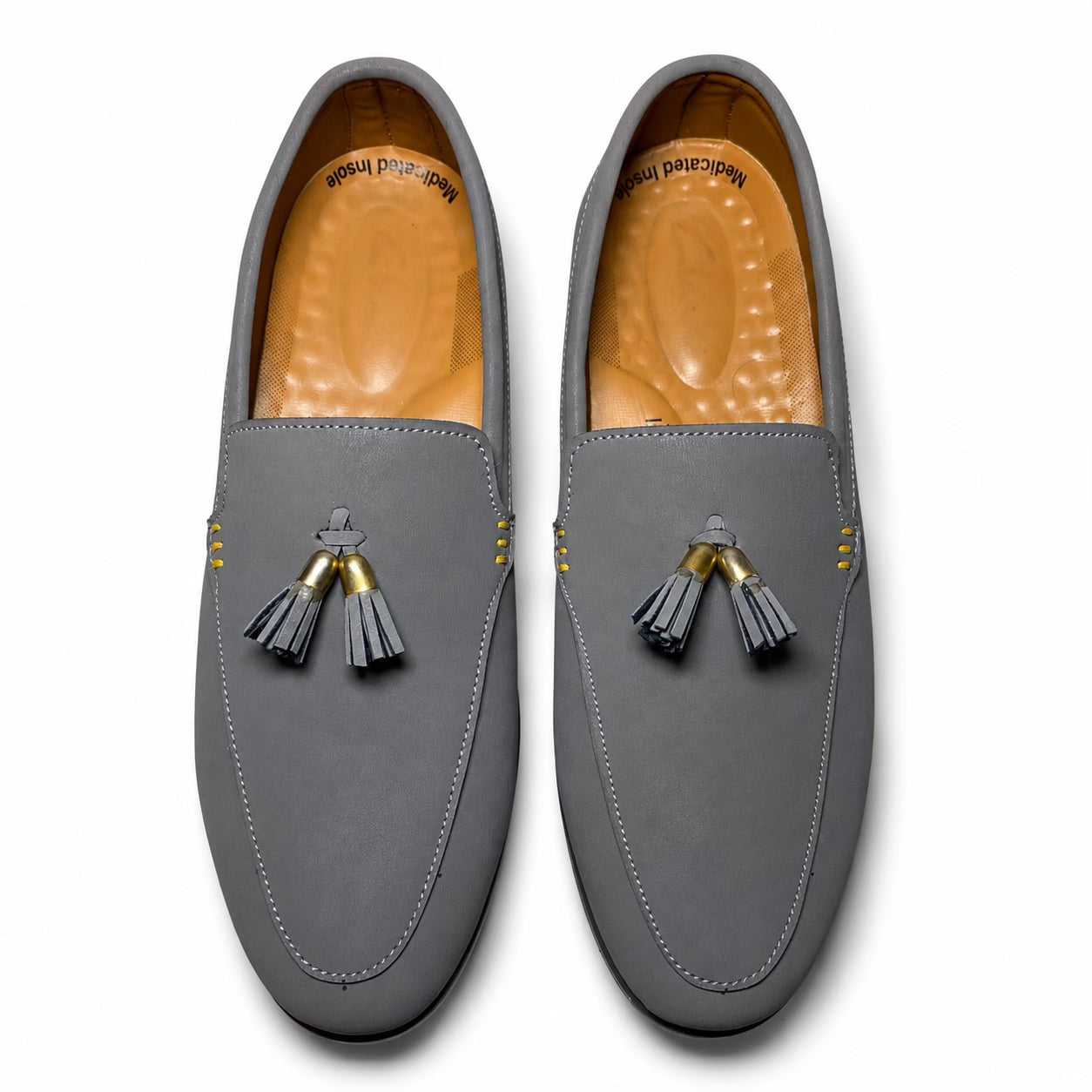 GREY CROWN TASSEL LOAFER