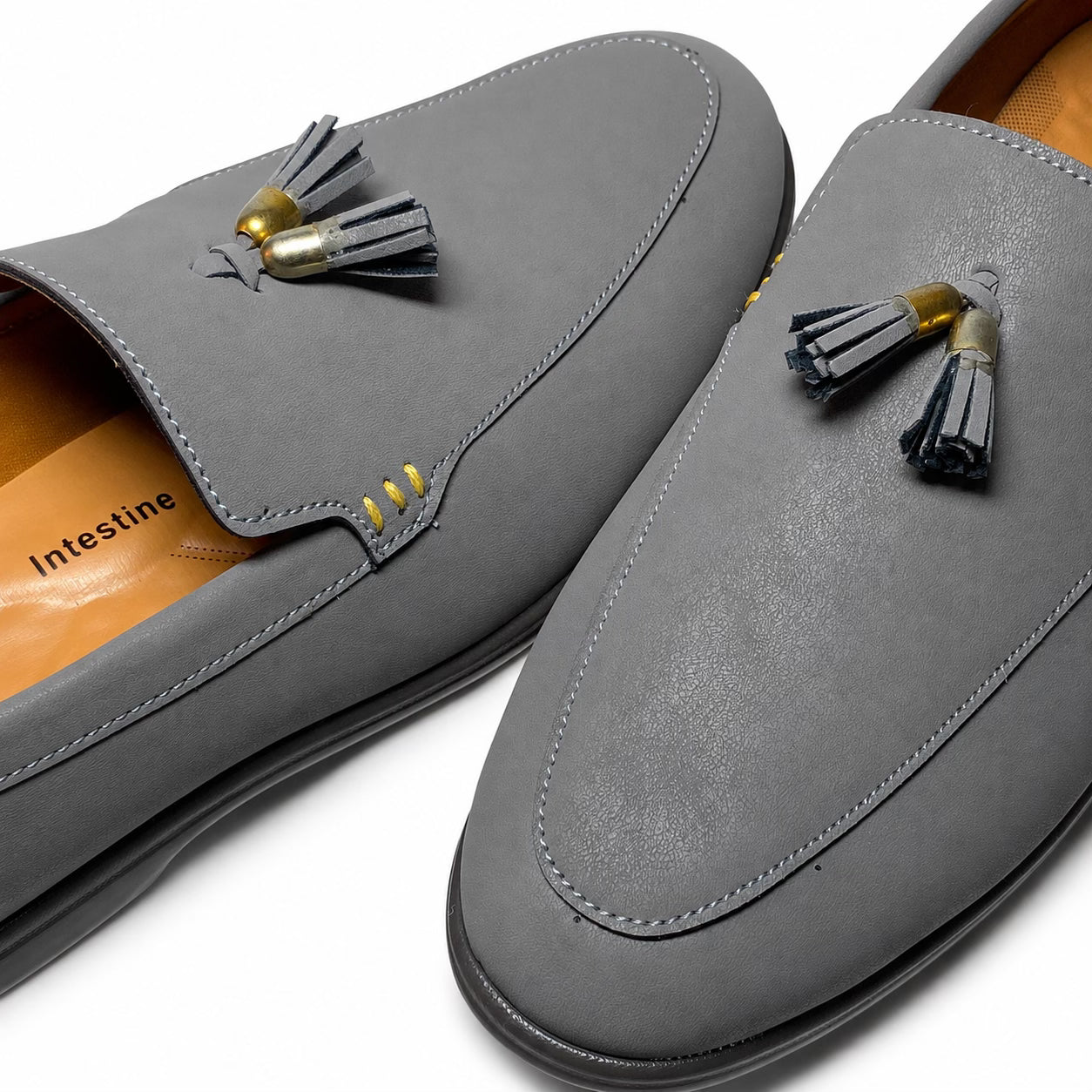 GREY CROWN TASSEL LOAFER