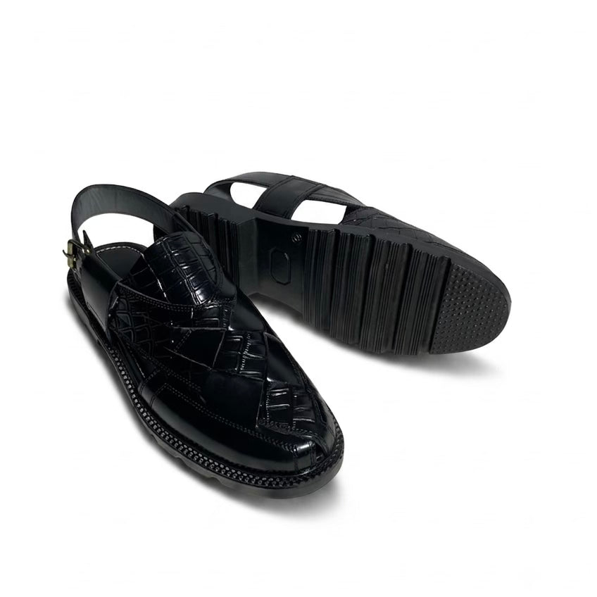 CROCODILE TEXTURED MIDHIGH SOLE PESHAWARI