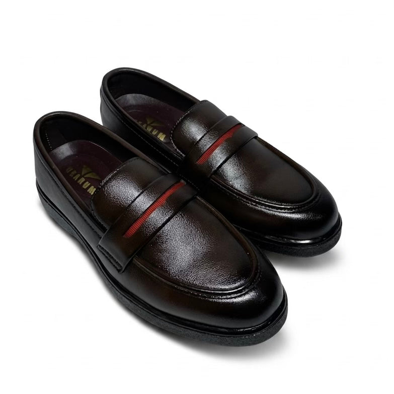DARK BROWN MEDICATED LOAFER
