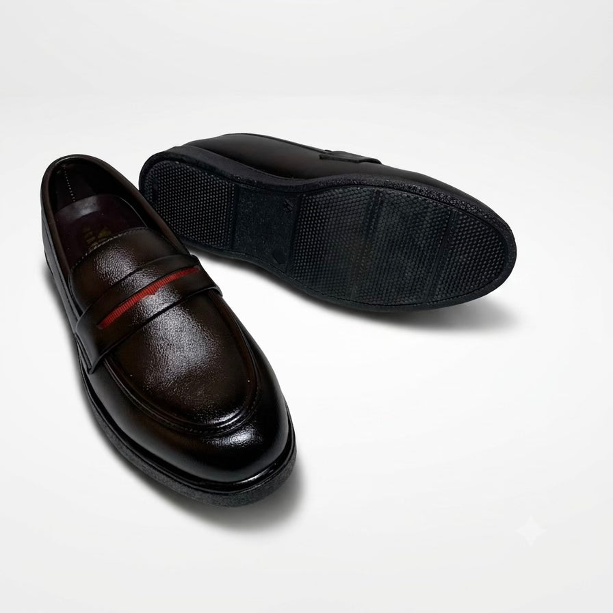 DARK BROWN MEDICATED LOAFER