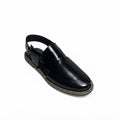 JET BLACK STICHED SOLE PESHAWARI